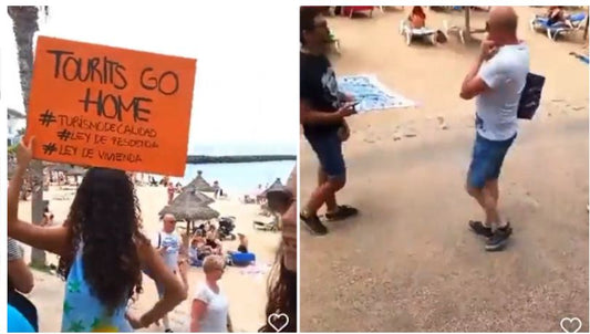 Si è arrivati quasi allo scontro tra un turista e un manifestante