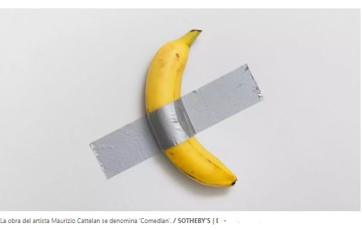 Banana battuta per 6,2 milioni di $ all'asta di Sotheby's