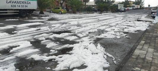 Grandine neve e tempeste a Tenerife Gran Canaria calima e caldo