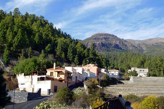 Idilliaca cittadina montana delle Canarie pace a un'ora da Santa Cruz.