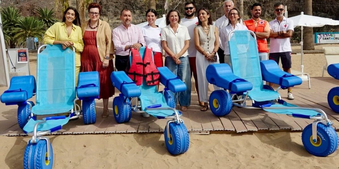 Cinque sedie anfibie migliorano l'accessibilità a Las Teresitas