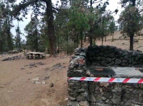 Le aree ricreative di Tenerife chiuse a causa del rischio di incendio