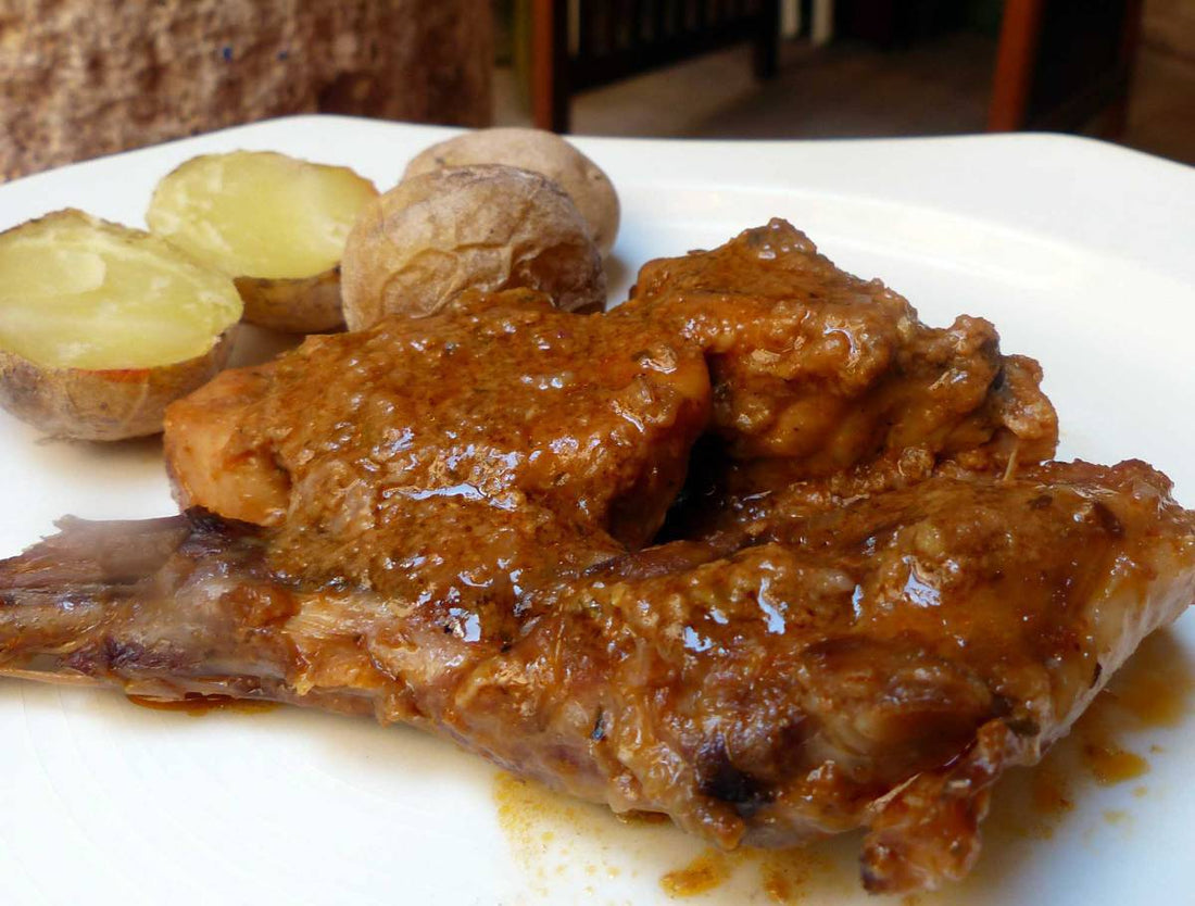 Per chi vuole cimentarsi, qui la ricetta del coniglio in salmorejo canario