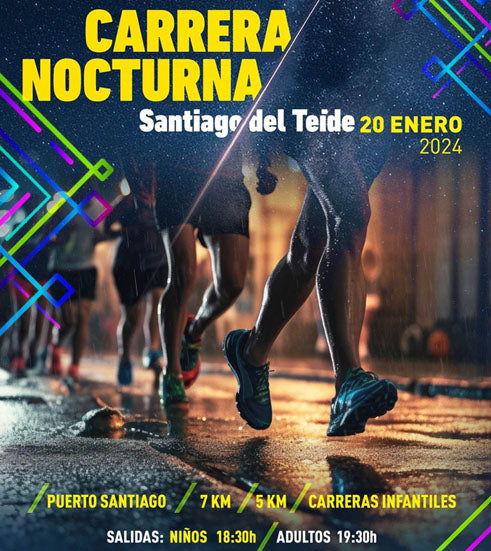 Sono 450 i corridori nella Corsa Notturna di Santiago del Teide
