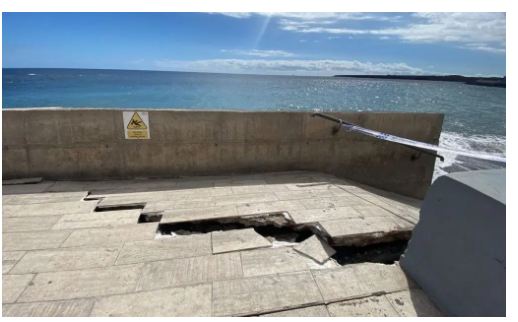 Tempeste e maree “divoreranno” Las Galletas con maggiore forza