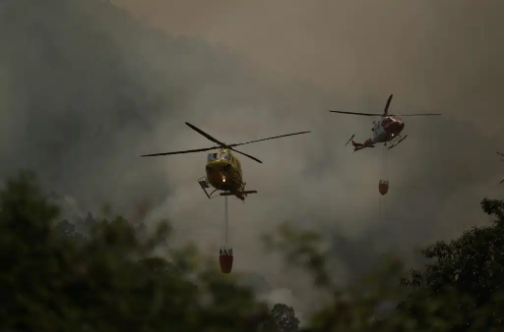 L'incendio di Tenerife si aggrava a causa le condizioni meteorologiche