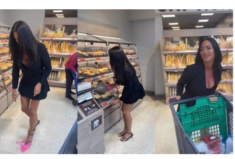 Tutto per un like: si toglie le mutandine e le lascia sul pane Mercadona