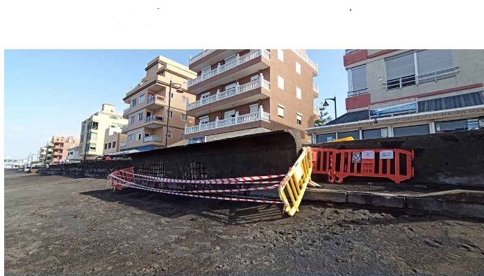 Via ai lavori d'emergenza per il Paseo Marítimo di Las Galletas