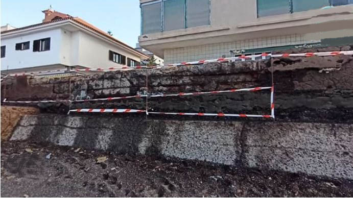 Inevitabile:il lungomare di Las Galletas " portato via dal mare"
