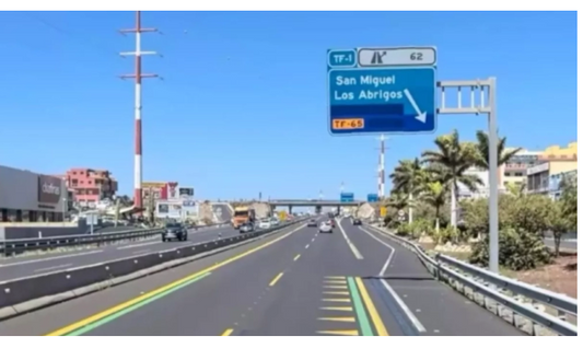 Tenerife: Approvata la terza corsia della TF-1 tra San Isidro e Oroteanda