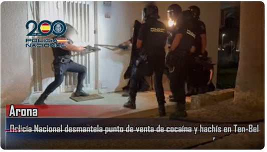 Importante sequestro di droga nel sud di Tenerife